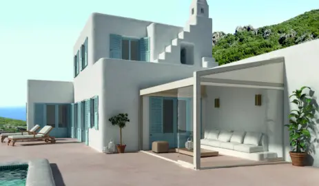 pergotenda per giardini o terrazzi